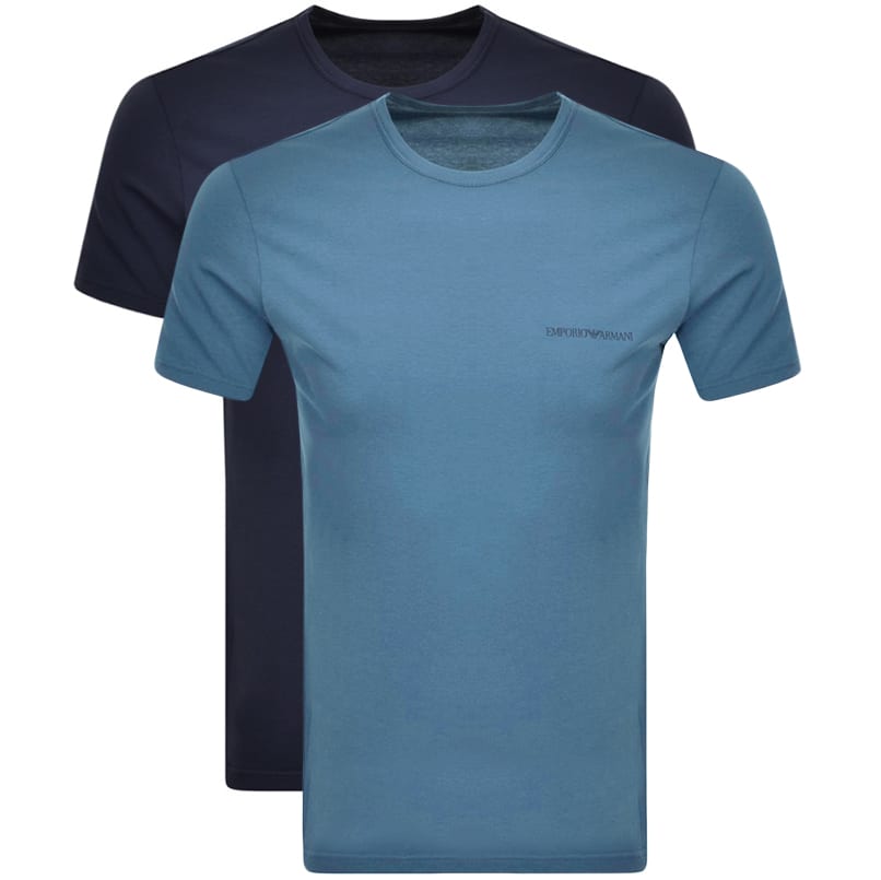 Alternative Image for ProductEmporio Armani Lounge 2 Pack T Shirts Navy1